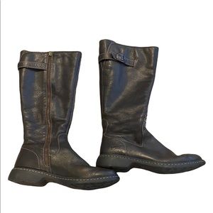 Born leather black boots